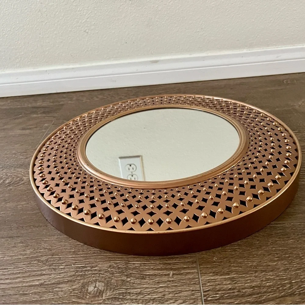Elegant Copper color Wall Mirror D 16 inches